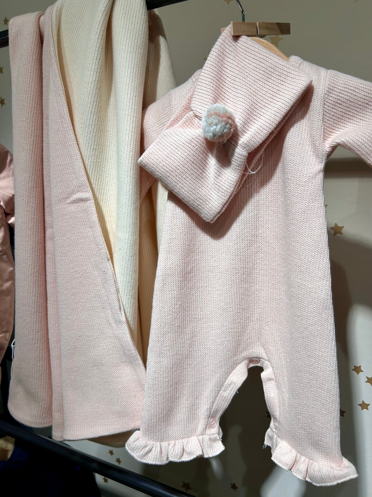 Tutina Erika Hiver rosa in maglia
