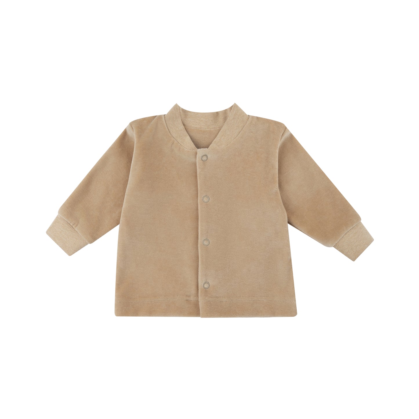Cardigan ciniglia beige cotone BIO