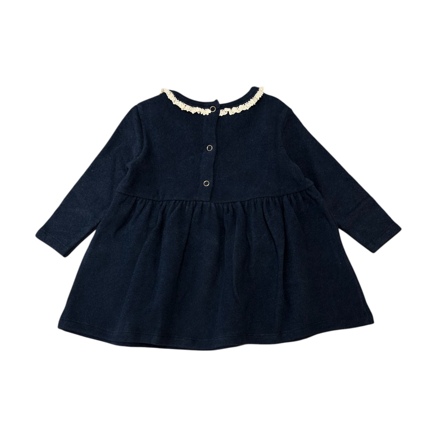Abito baby caldo cotone blu