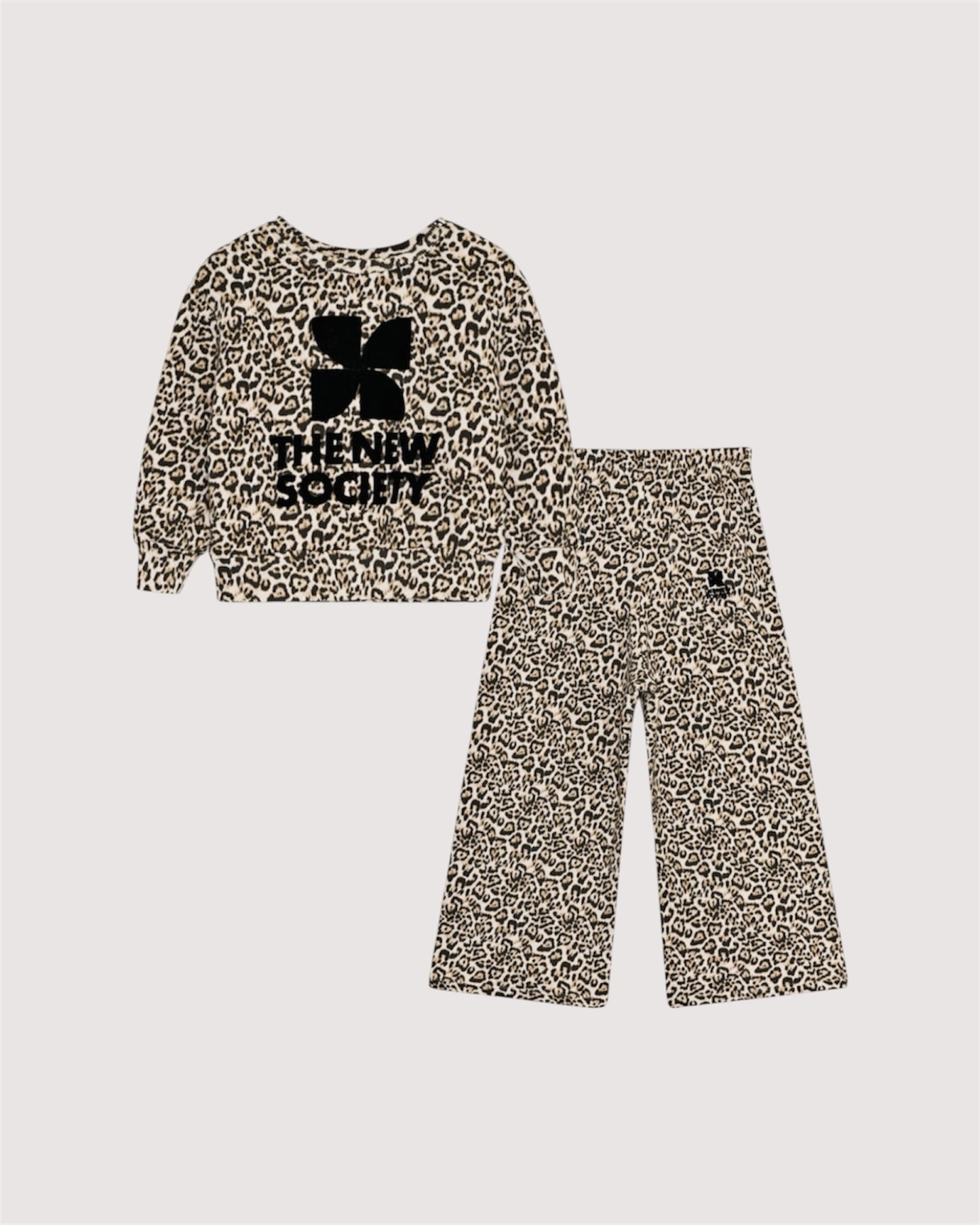 Felpa leopardata Logo Nelia