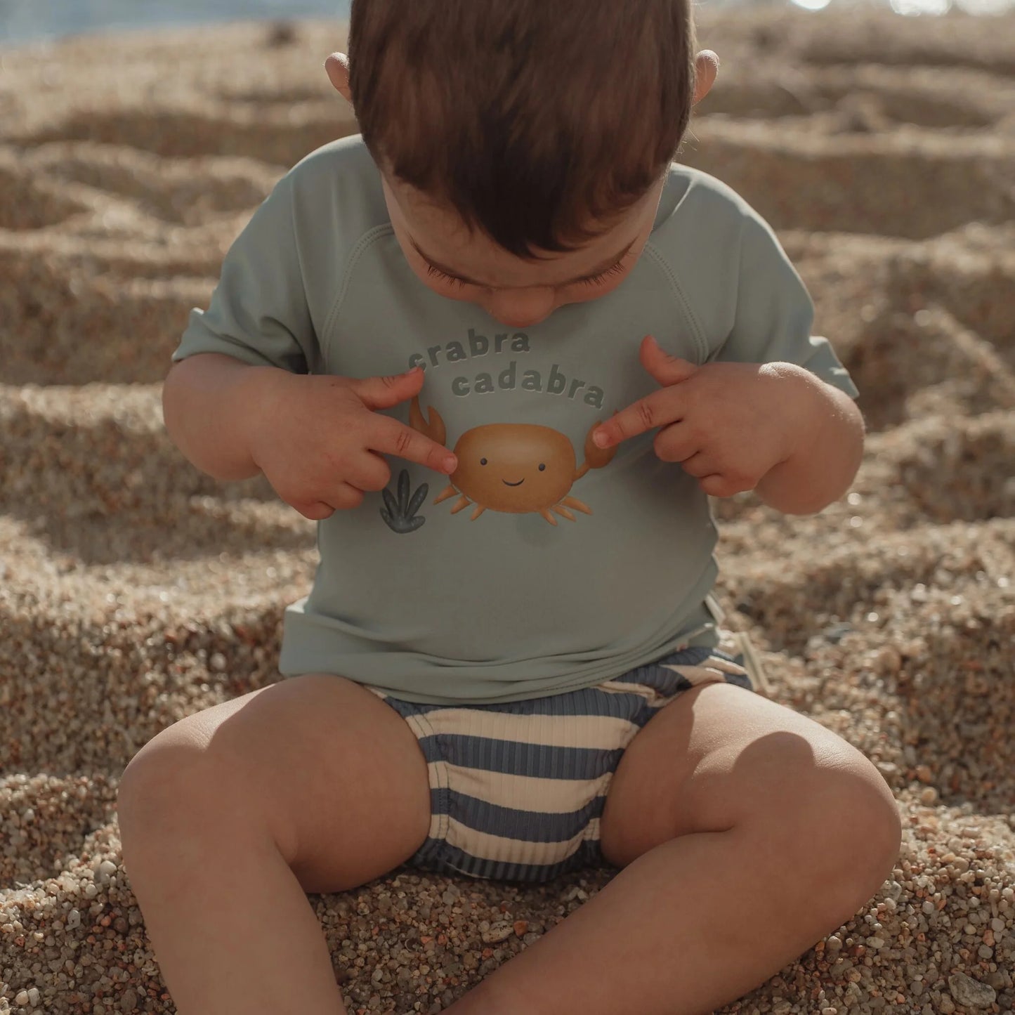 Costume/pannolino da bagno Ocean Blue Stripes