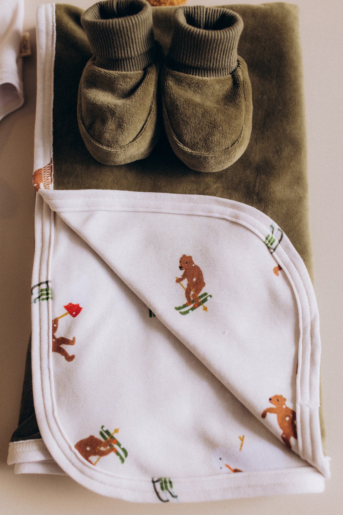 Coperta reversibile Winter Teddy cotone BIO