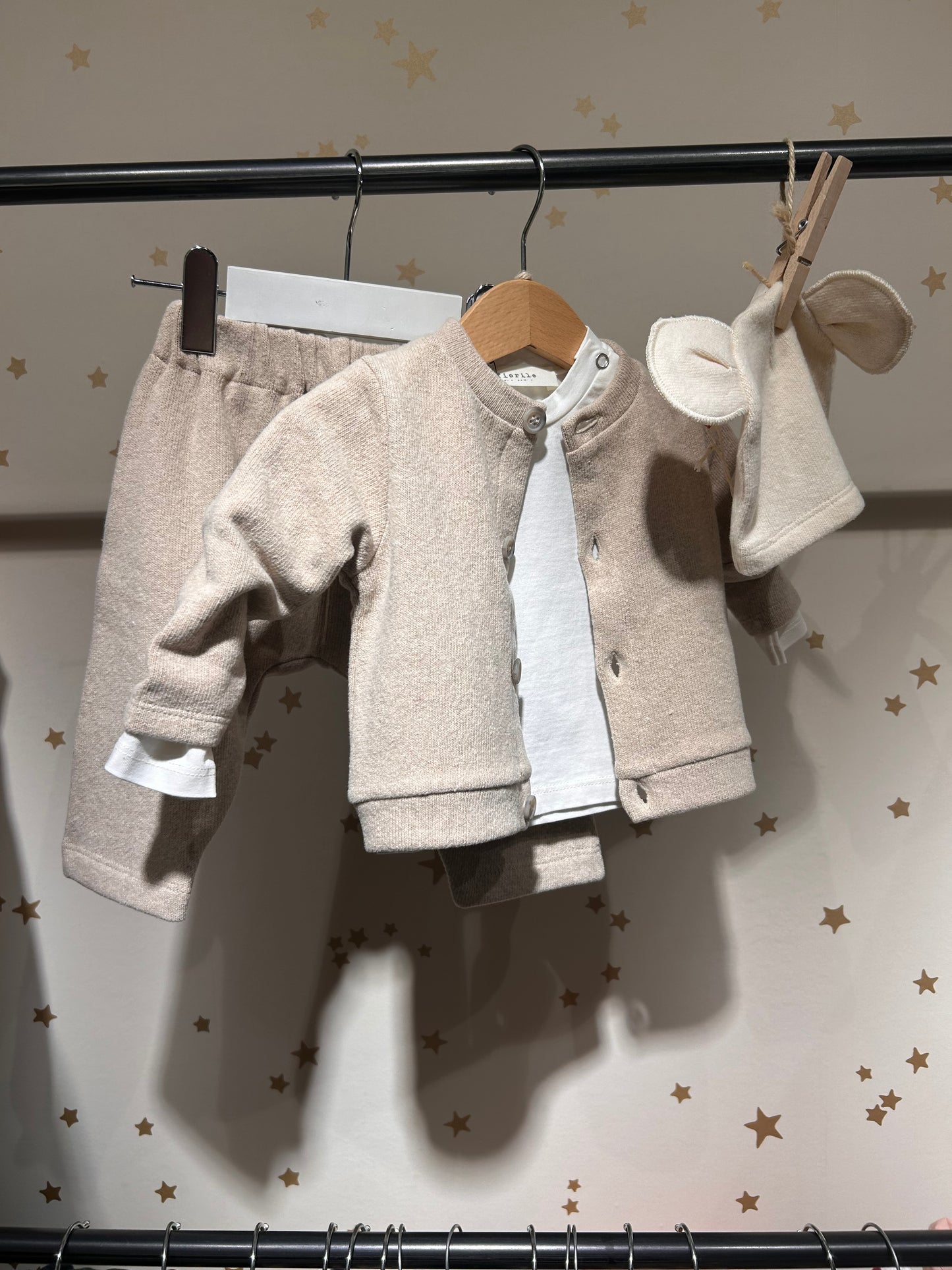 Cardigan caldo cotone betulla