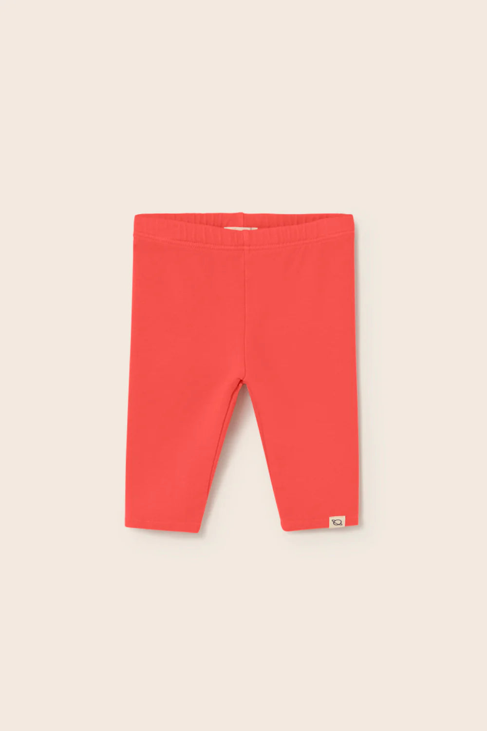 Leggings neonata rosso tomato