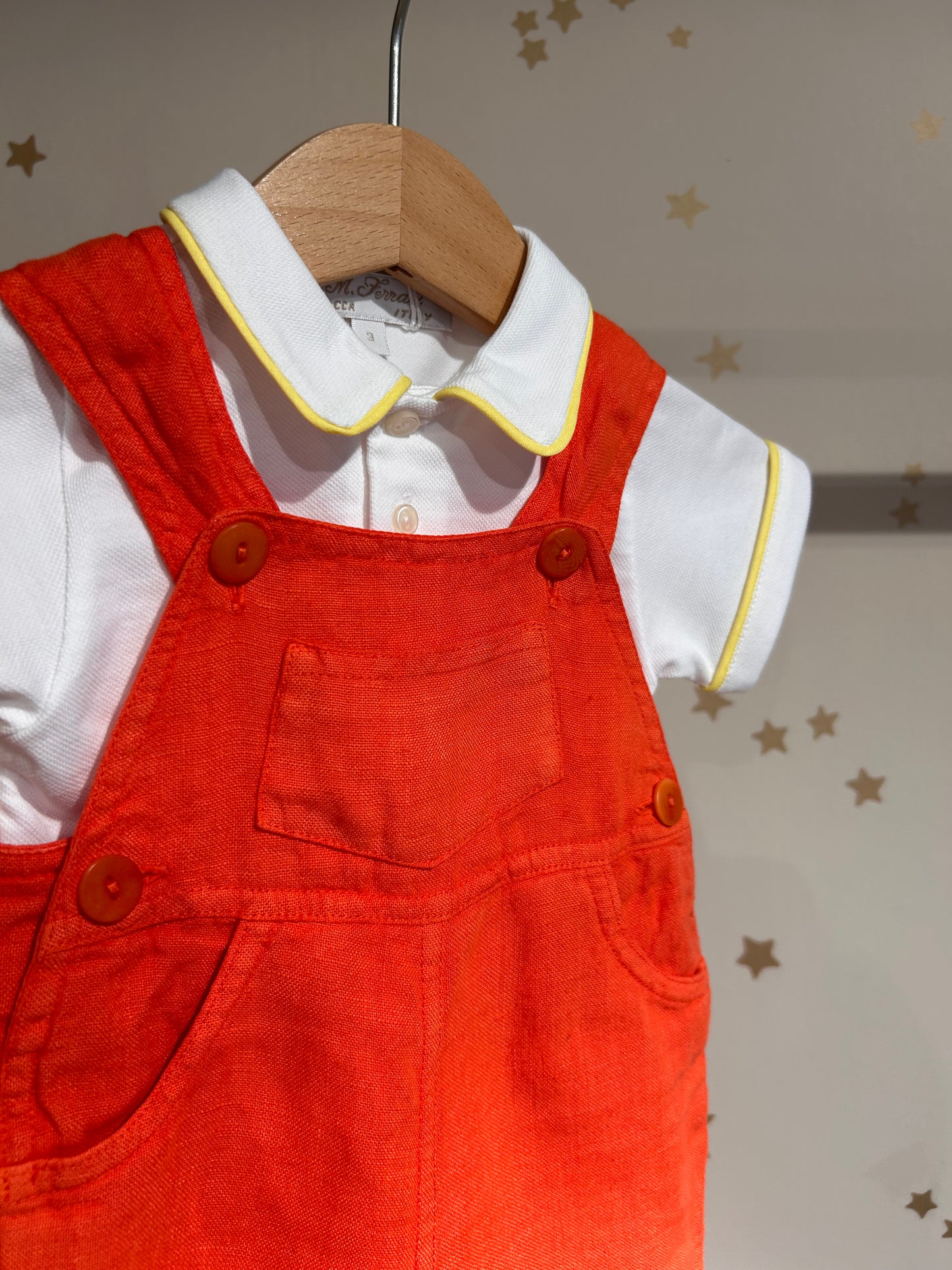 Polo manica corta profilo giallo