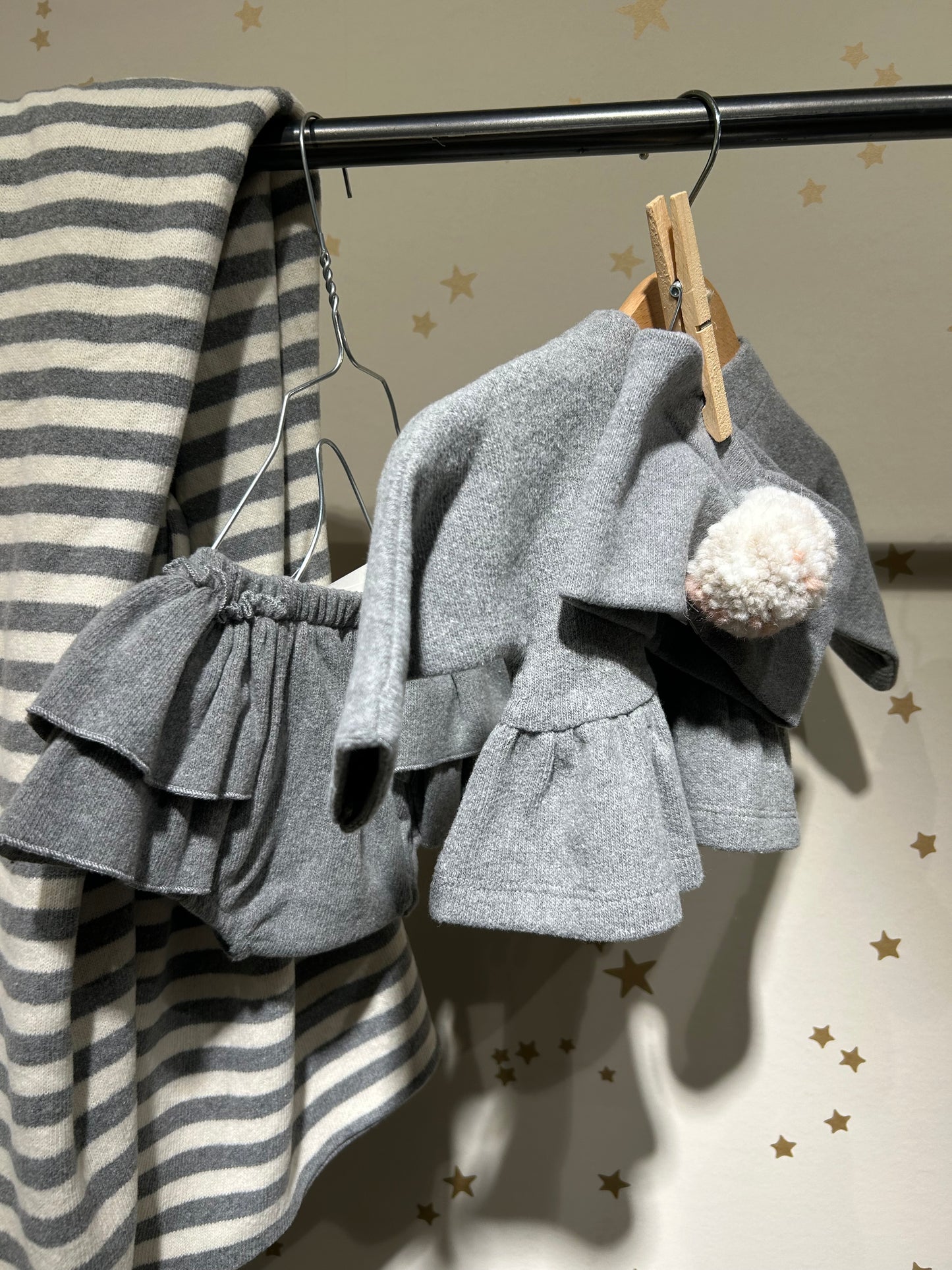 Culotte Pola caldo cotone grigio