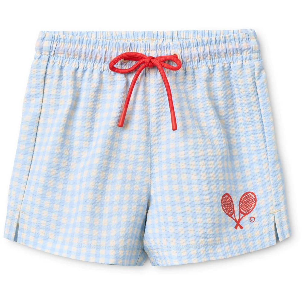 Costume da bagno vichy azzurro Ocean