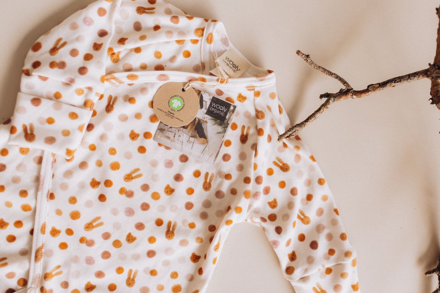 Tutina kimono pois caramello cotone BIO