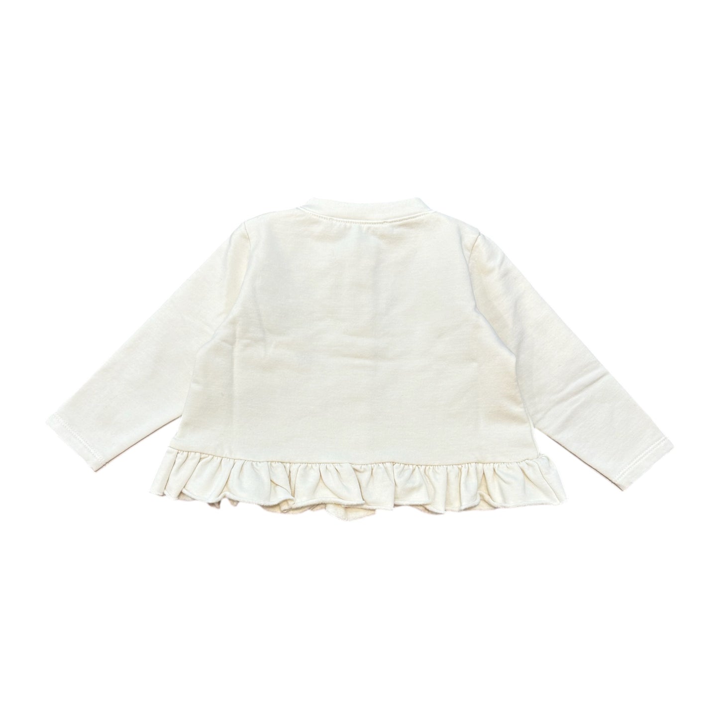 Cardigan felpa baby avorio
