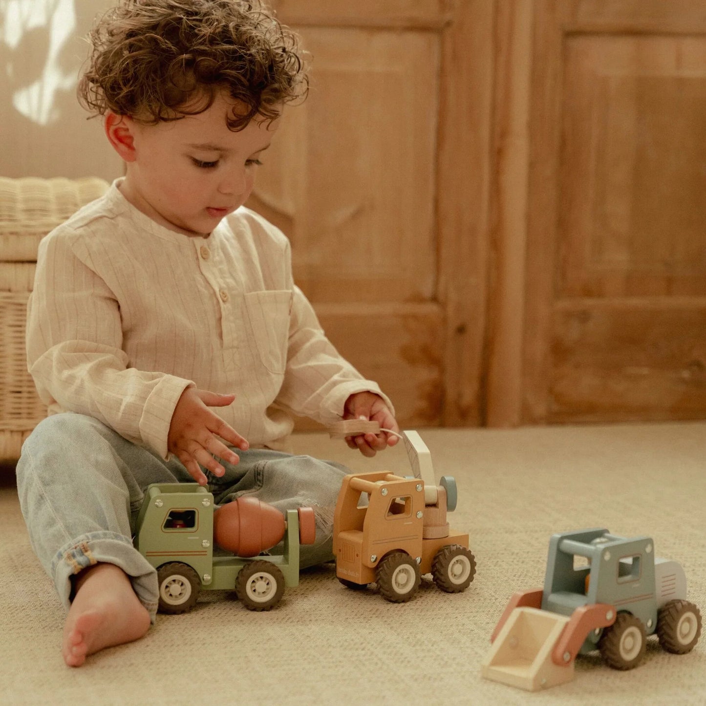 Bulldozer con personaggio
