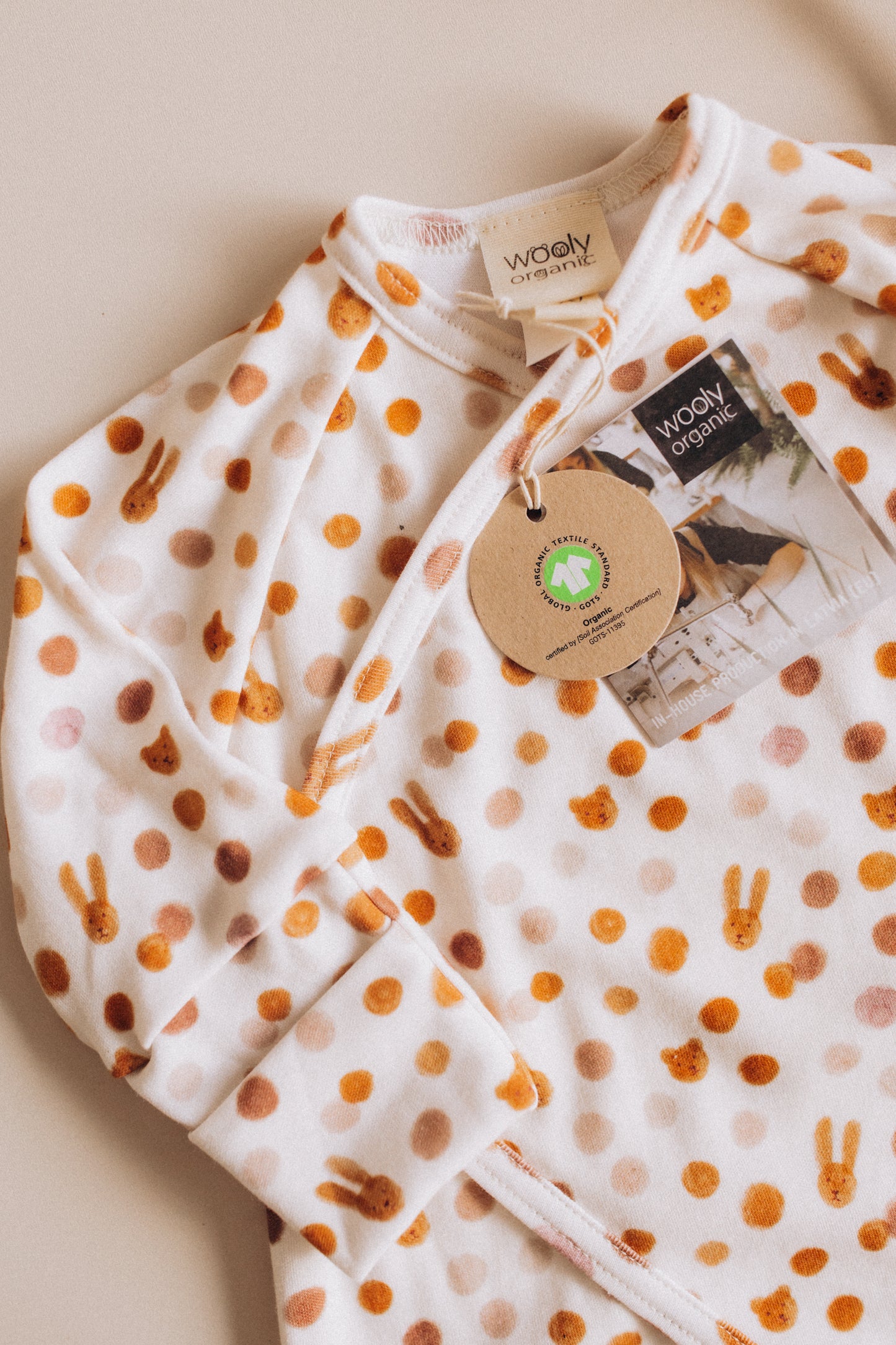 Tutina kimono pois caramello cotone BIO
