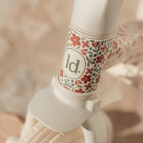 Triciclo 4 in 1 bianco/fiori