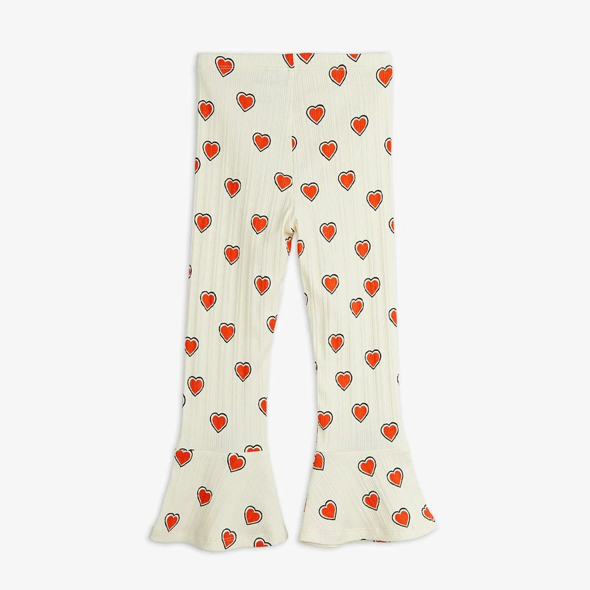 Pantalone svasato cuoricini