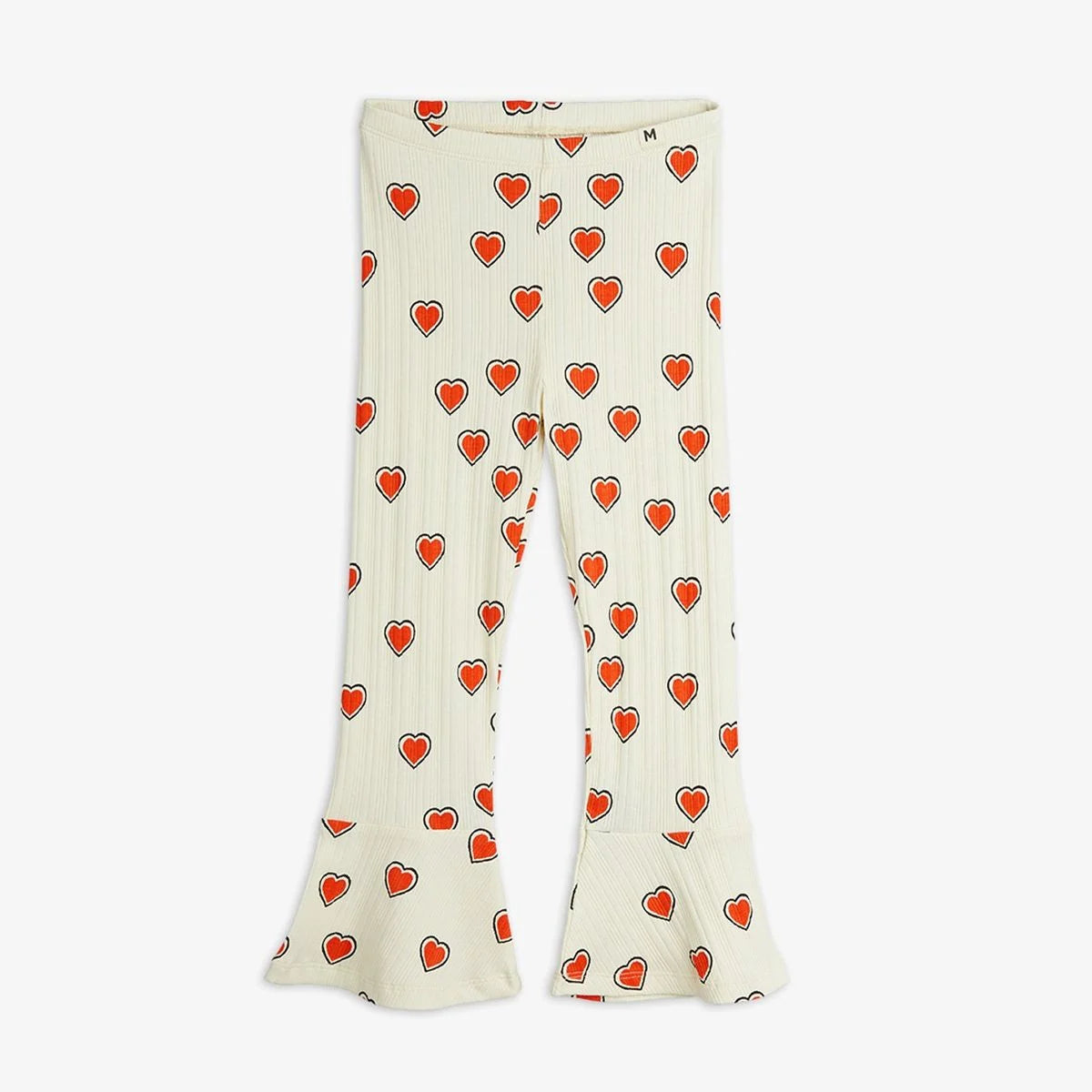 Pantalone svasato cuoricini