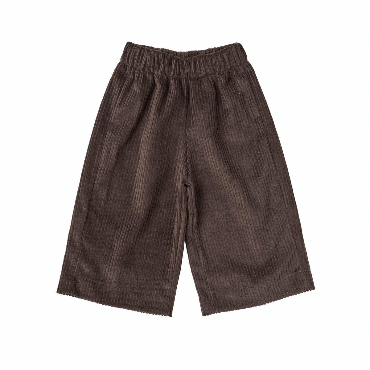 Pantalone a palazzo in velluto moka