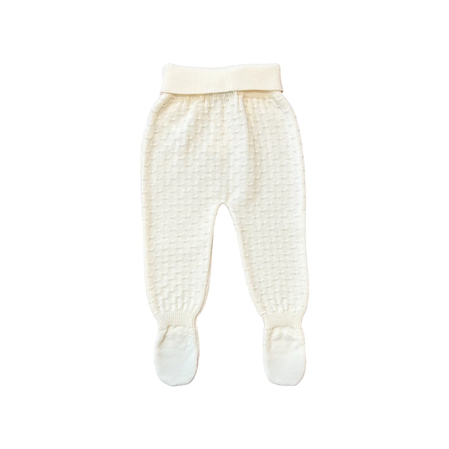 Completo neonato lana panna