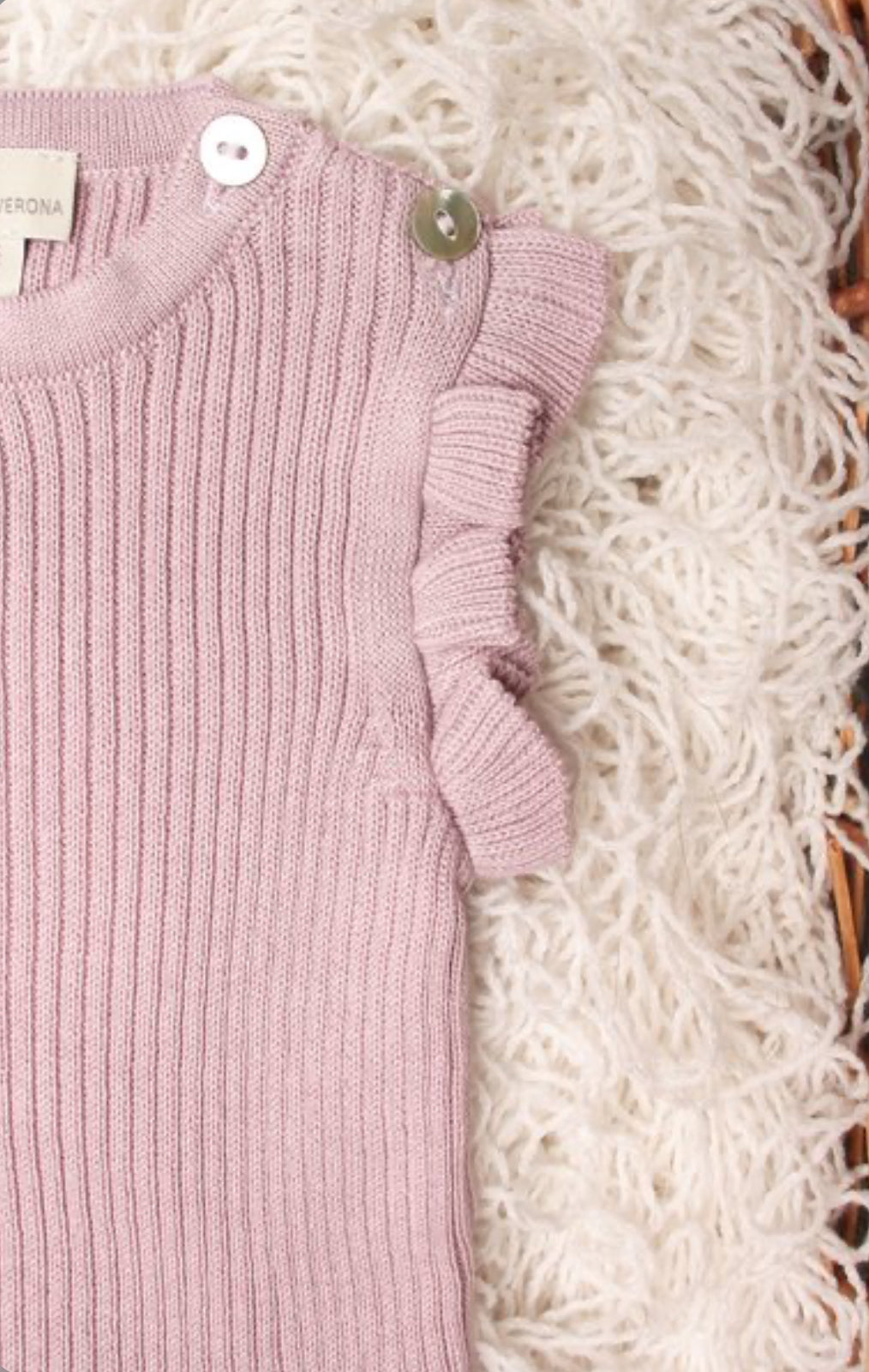 Body neonata smanicato lilla