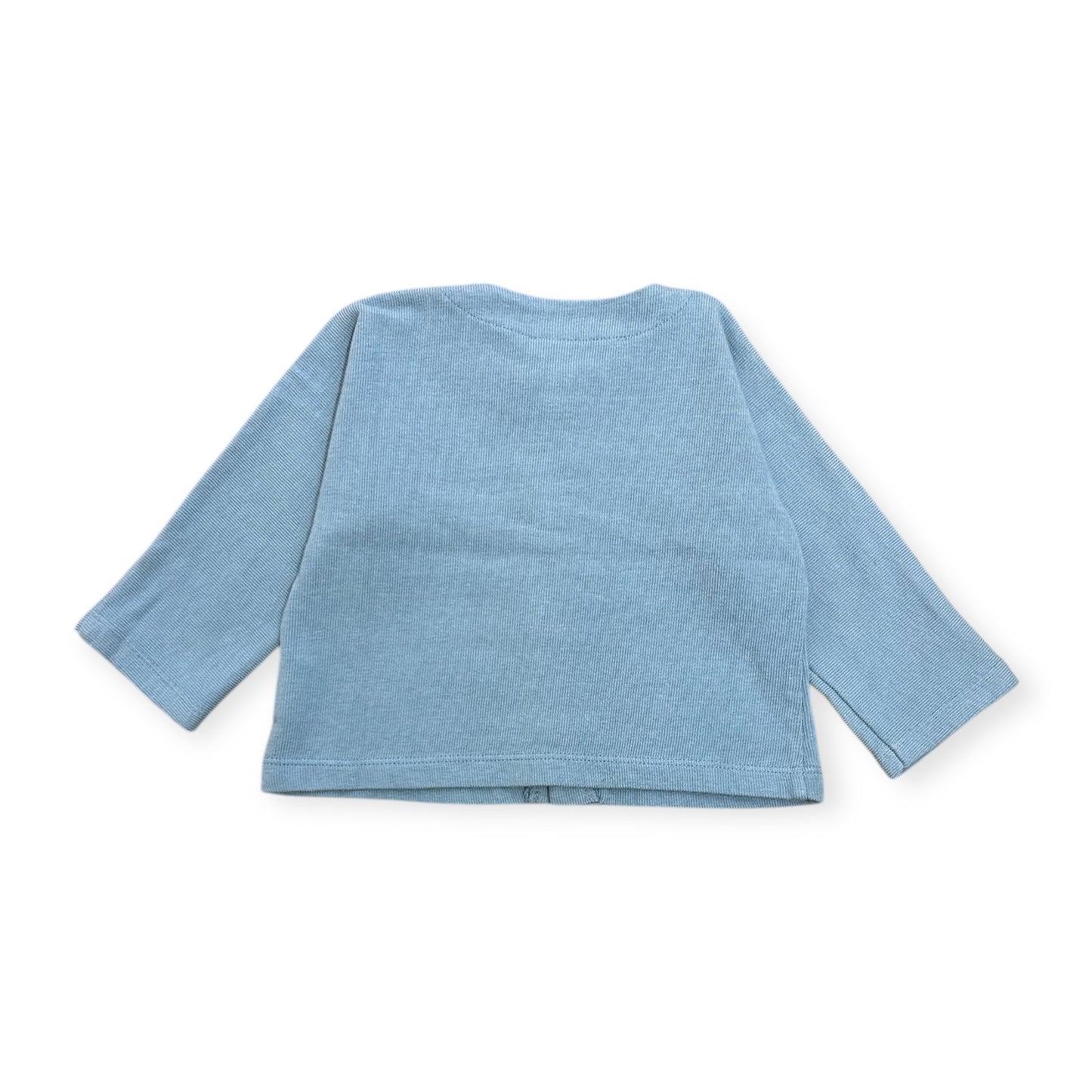 Cardigan baby cotone Dusty Blue