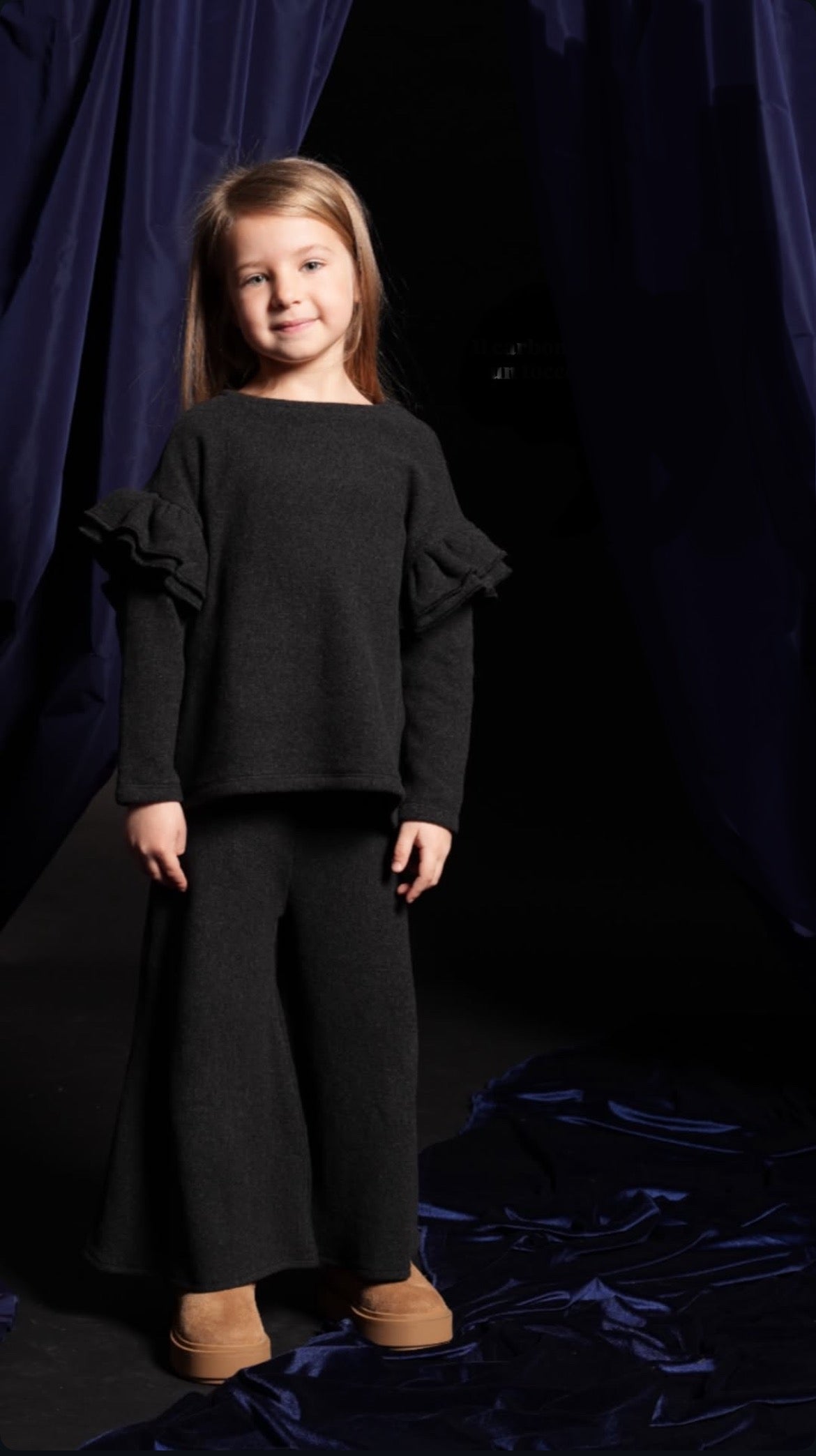 Pantalone carbone in caldo cotone