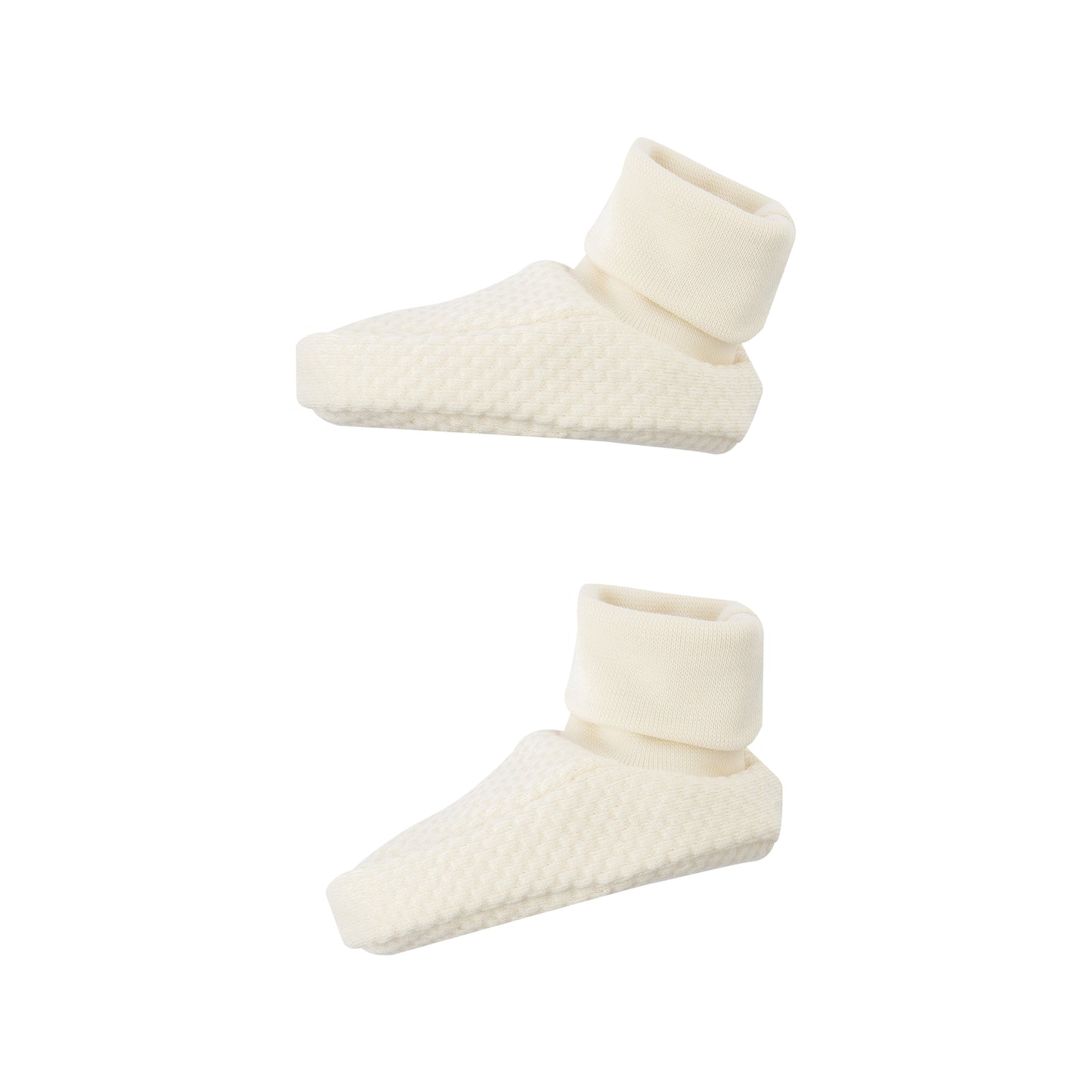 Scarpine neonato ecru cotone BIO