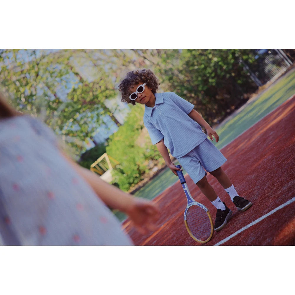 Bermuda in spugna riga azzurra Nohr