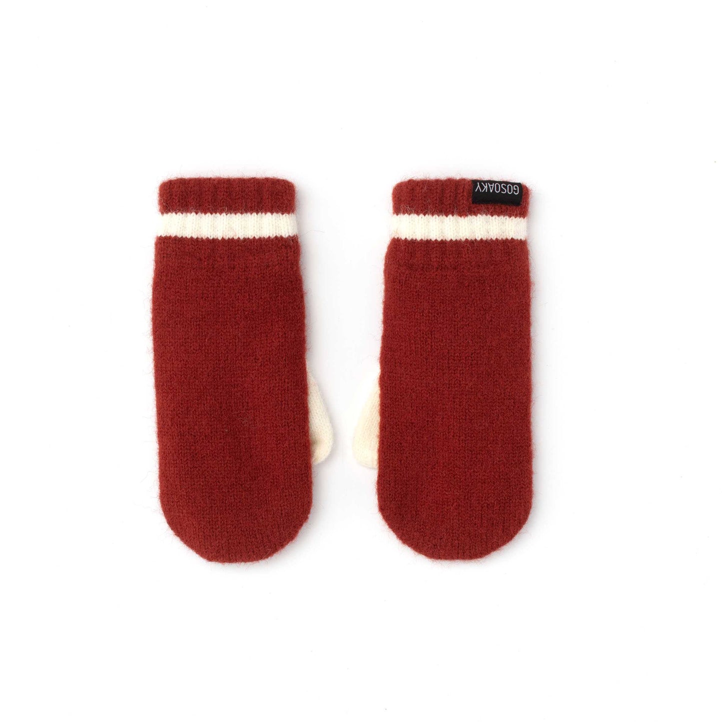 Guanti bicolore ruggine