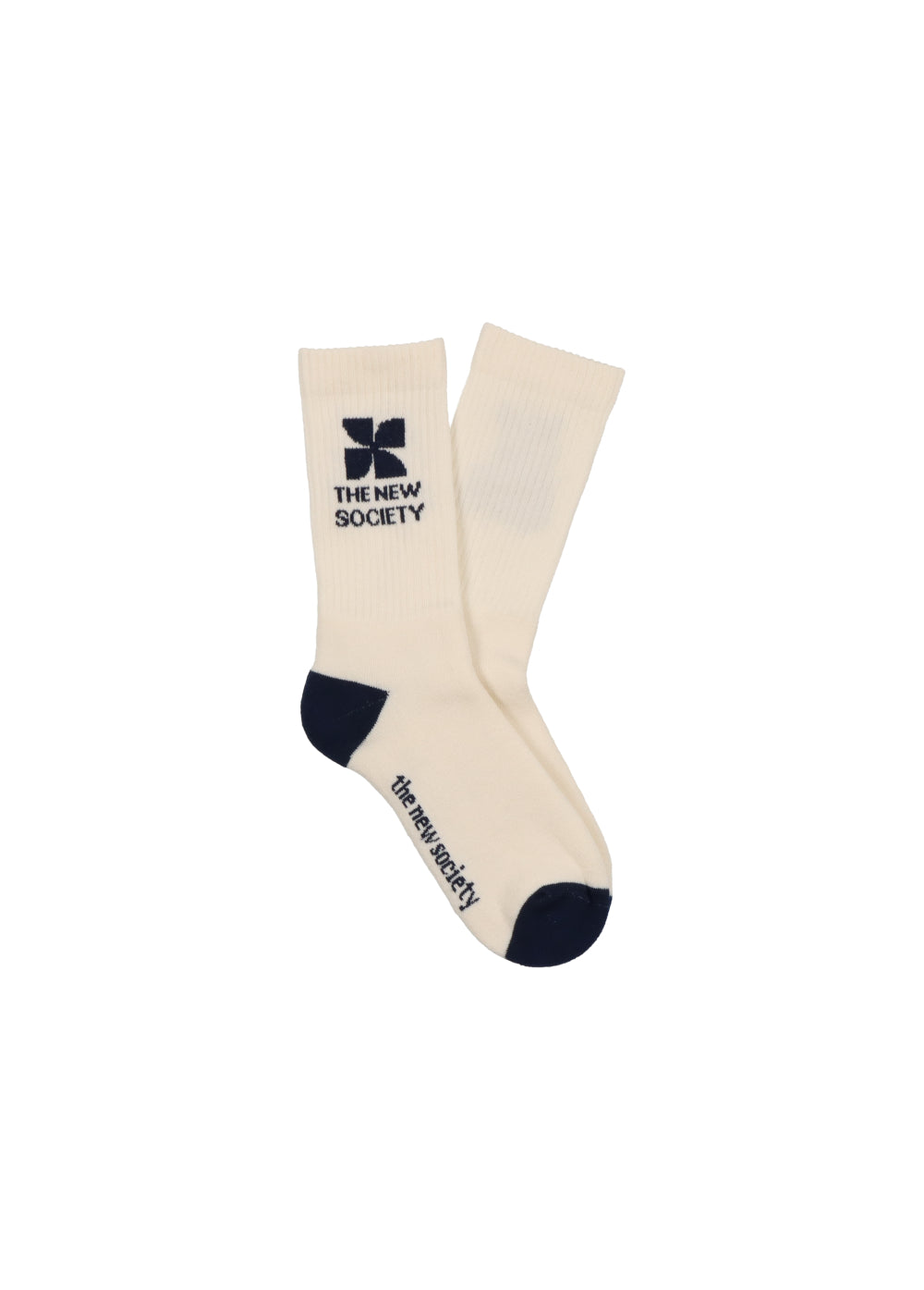 White/blue Logo socks