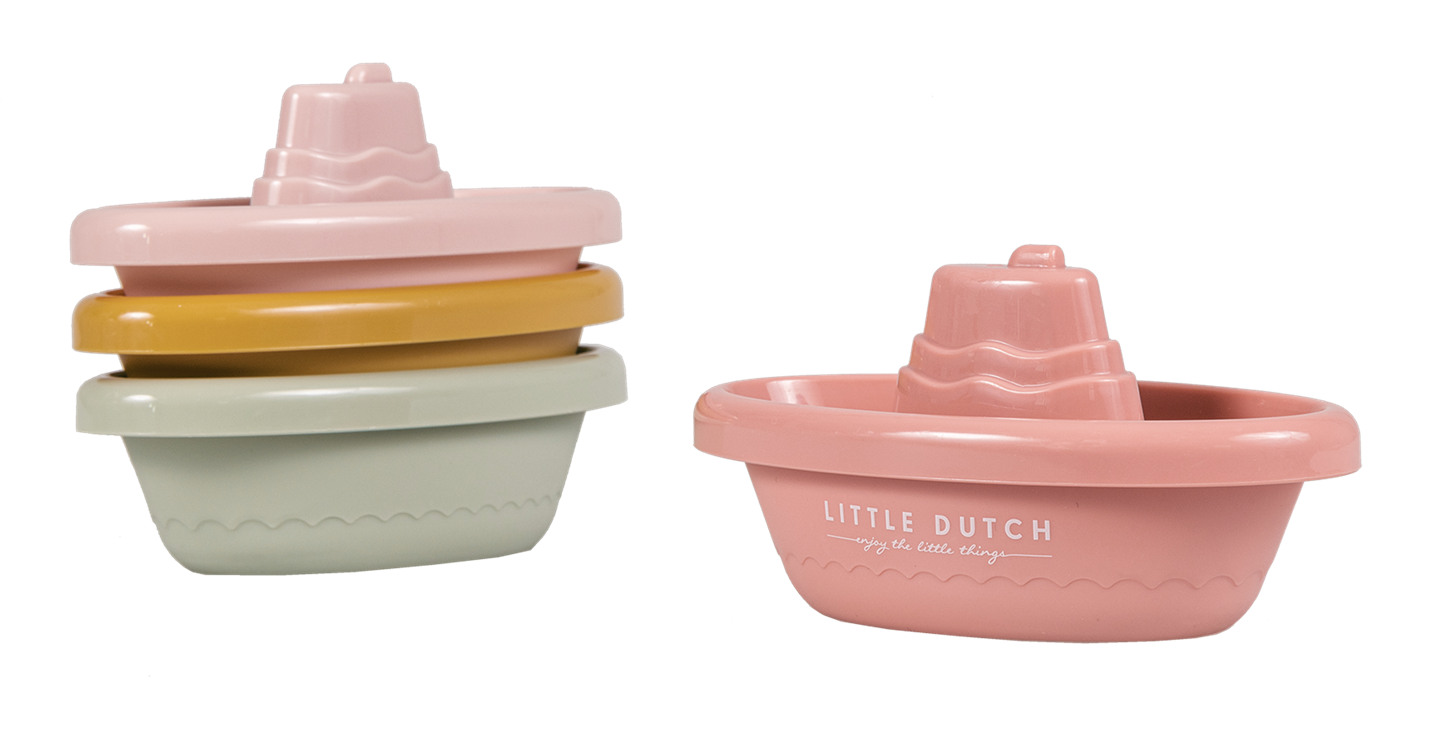 Bateaux de bain roses