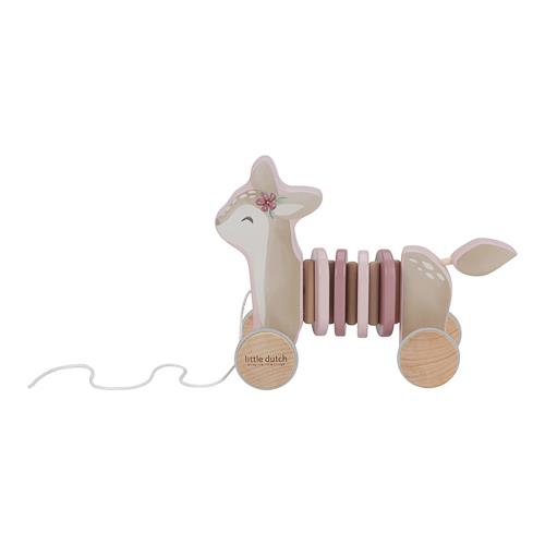 Cerbiatto in legno da tirare Fairy Garden