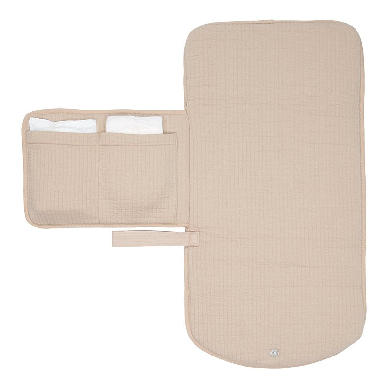 Pure beige portable changing table