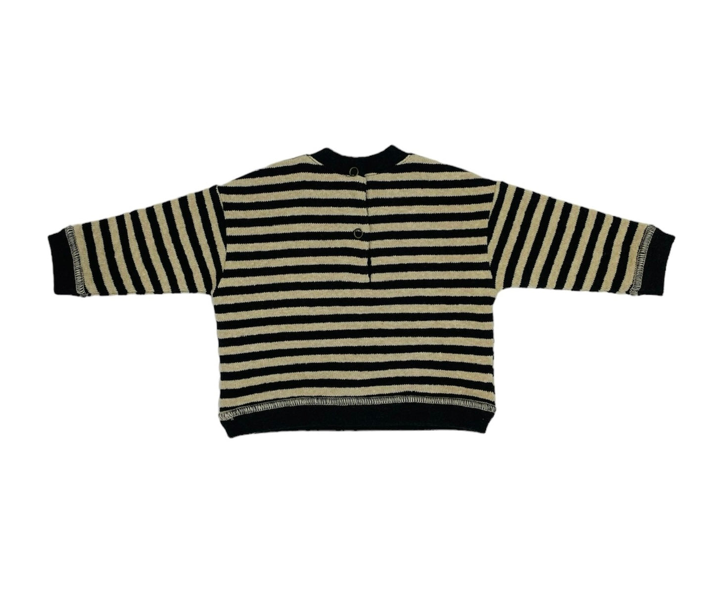 Sweat bébé rayures anthracite