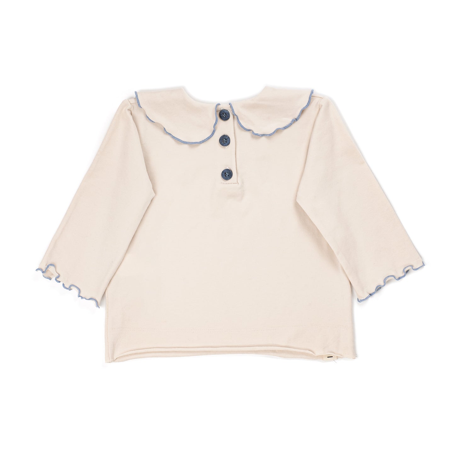 Cobalt blue profile collar t-shirt