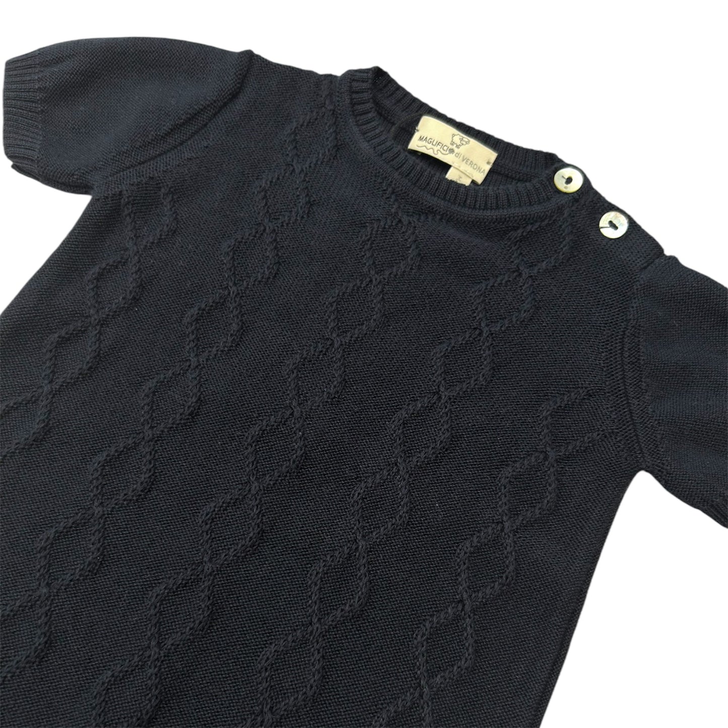 Pagliaccetto blu intrecciato in eucalipto