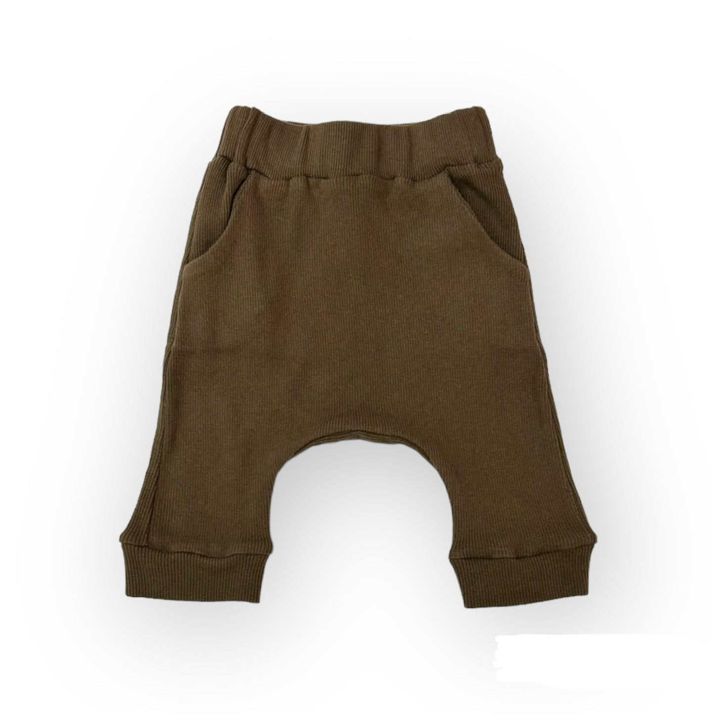 Pantalone baggy costina fango