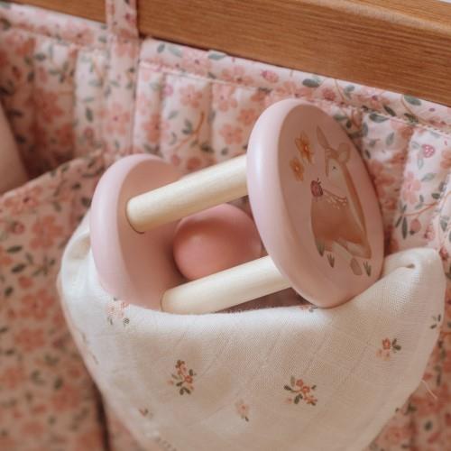Sonaglio in legno rosa Fairy Garden