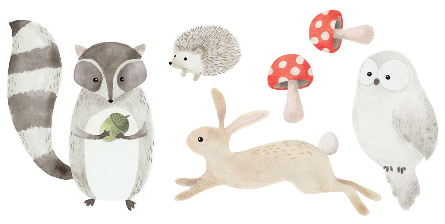 Decoro pre-incollato Animals Forest