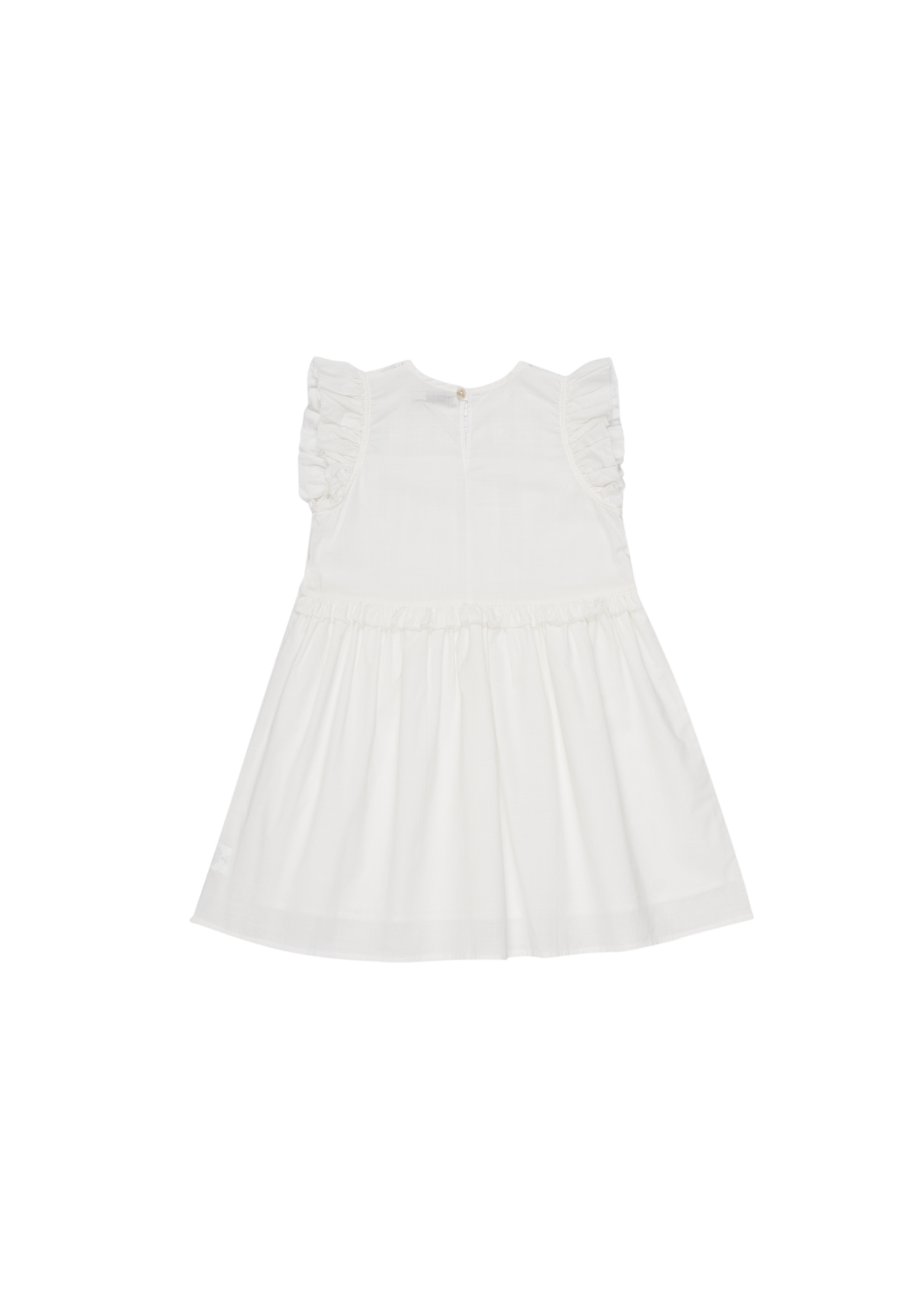 Abito smanicato Bianca, cotone BCI