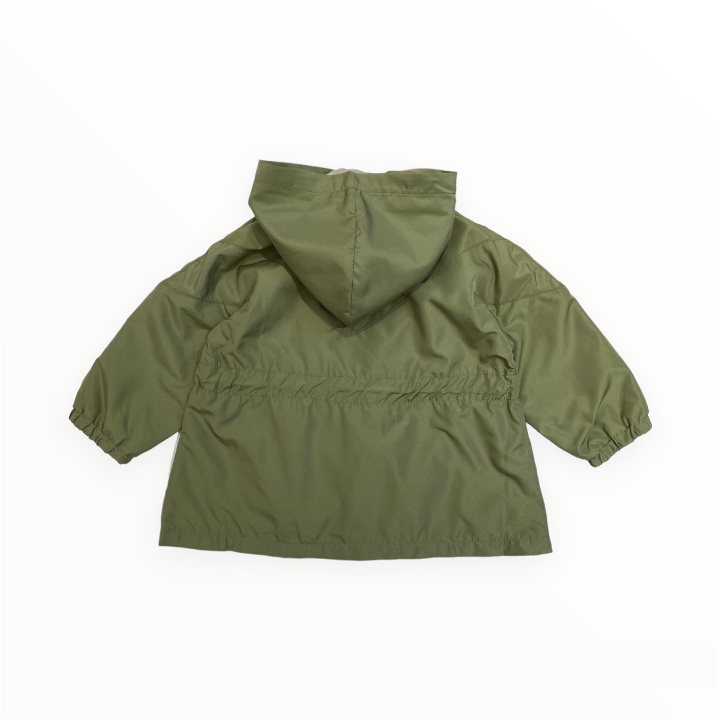 Parka in microfibra verde oliva