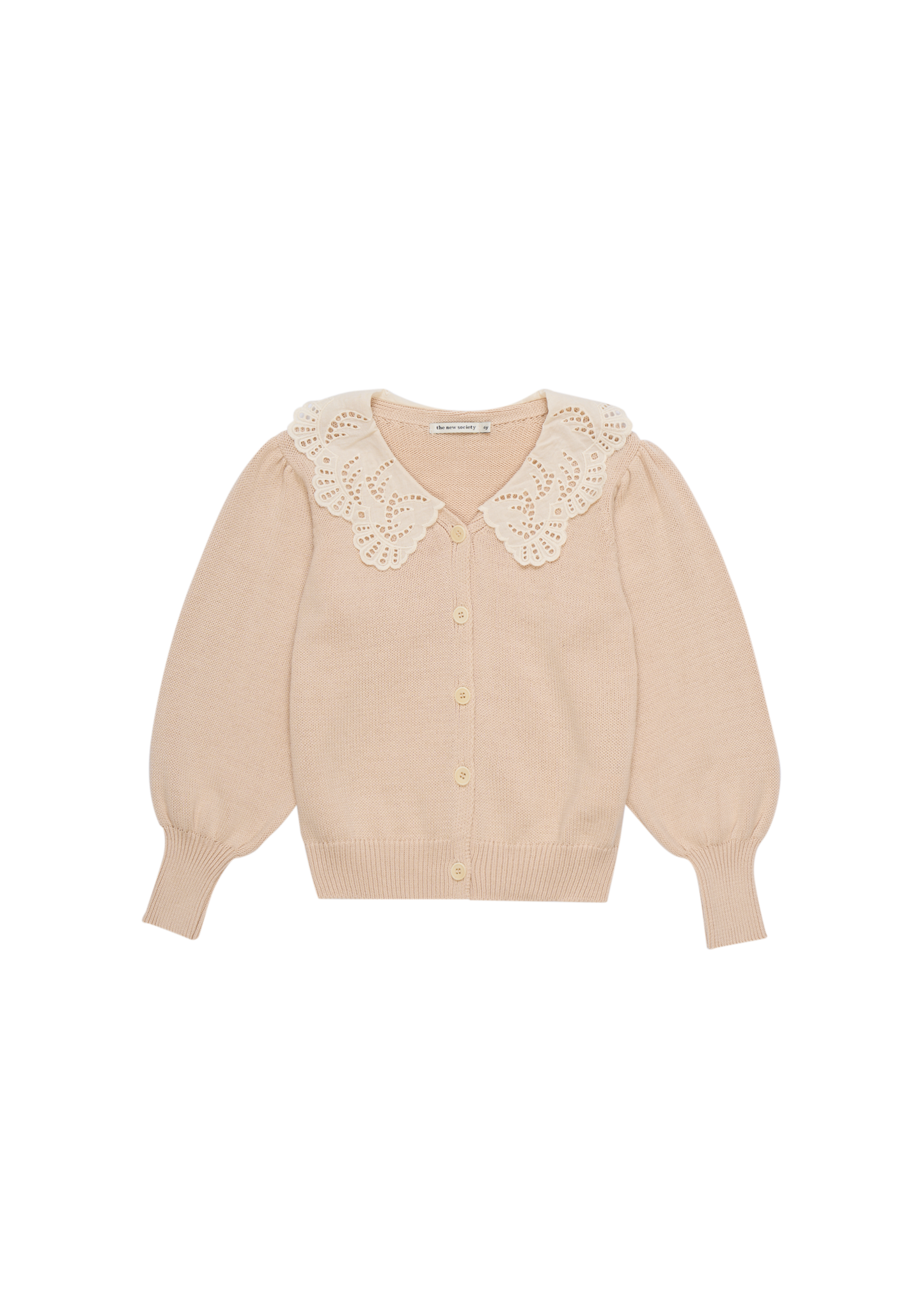 Cardigan con colletto Venera, cotone bio