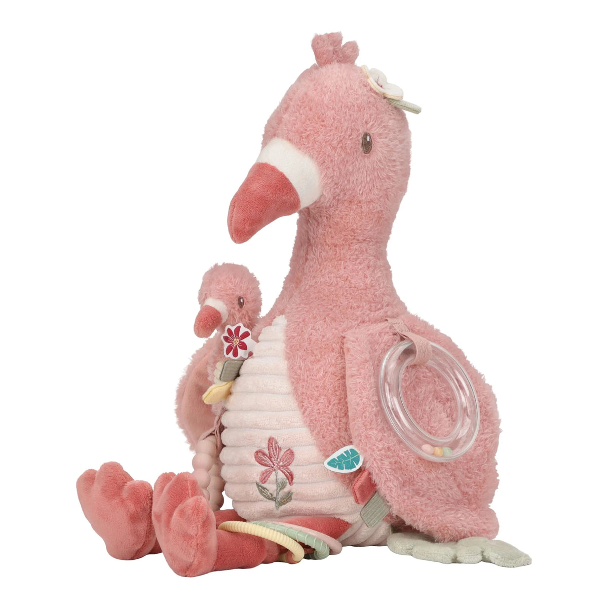 Peluches multi attività Fenicottero rosa Safari Friends
