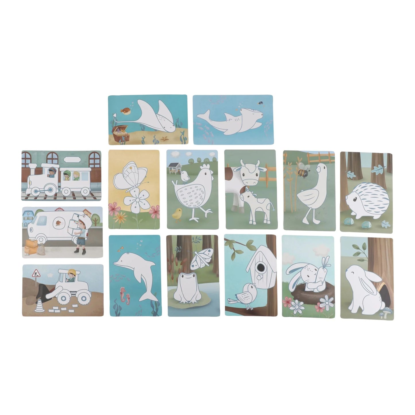Lavagnetta per disegnare blu Forest Friends
