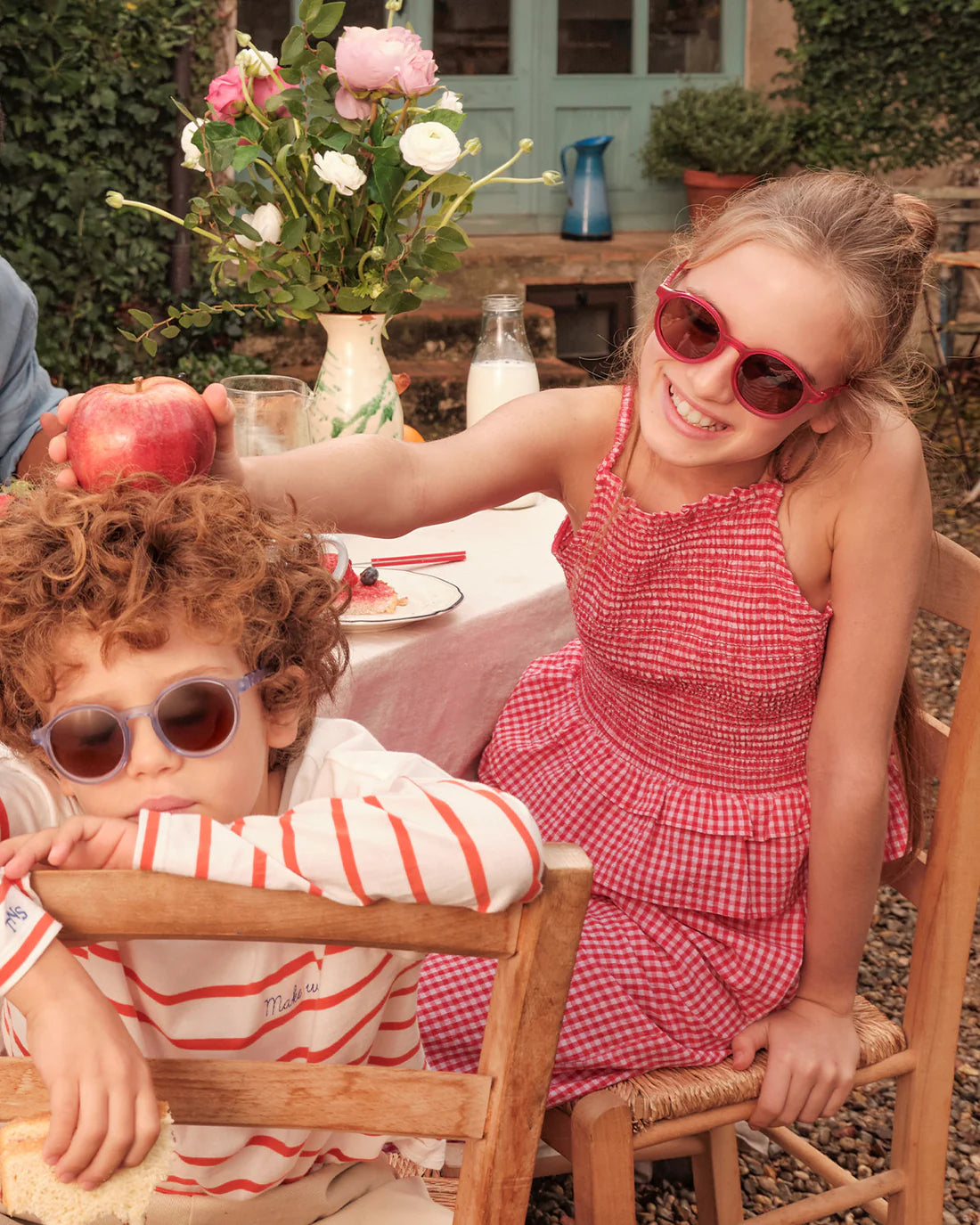 Occhiali da sole ovali bambina rosa Raspberry 5-12 anni
