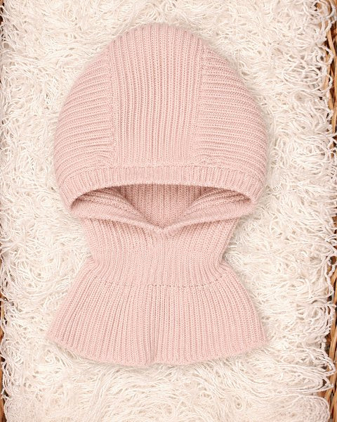 Passamontagna rosa pura lana merino
