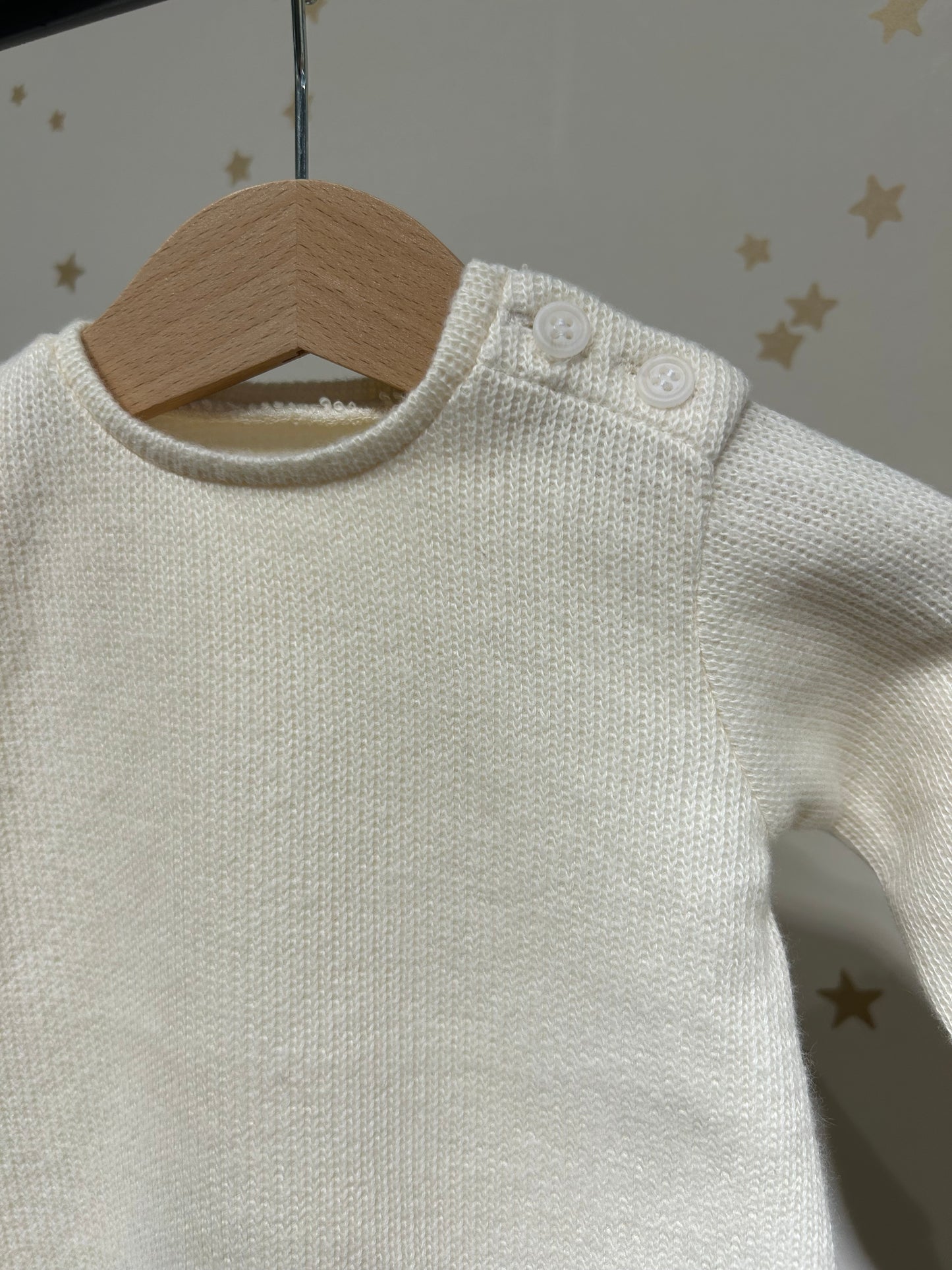 Maglione caldo cotone Sasà ecru