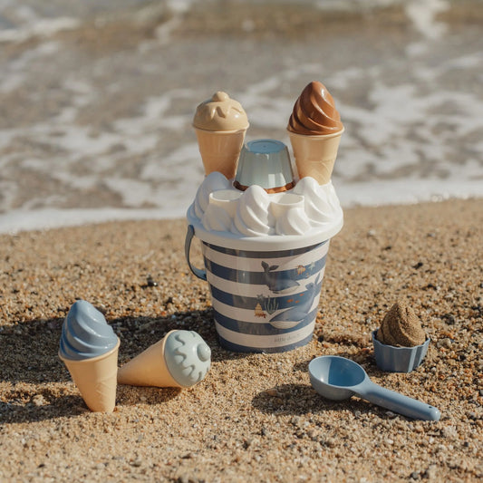 Set secchiello e gelati da spiaggia Ocean Dreams Blue