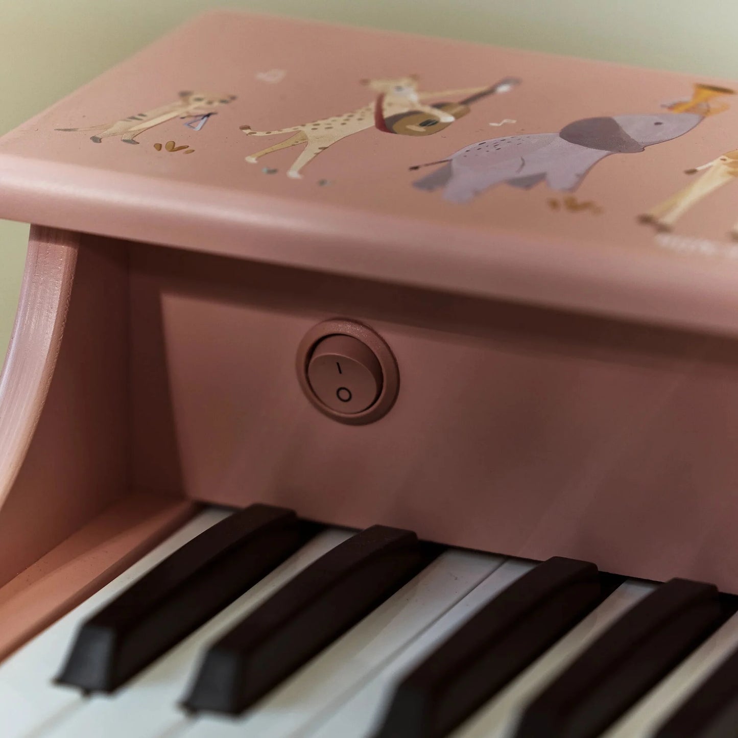 Piano in legno rosa Safari Friends