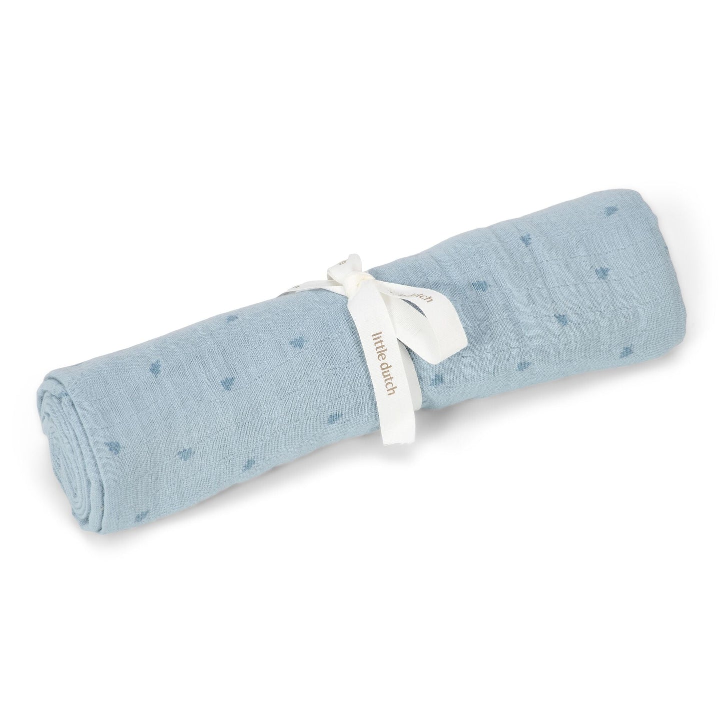 Mussola azzurra 120x120 cm Pure Denim Blue Print