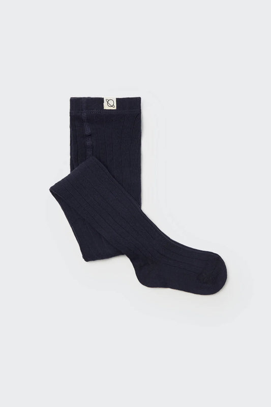 Collant baby caldo cotone blu navy