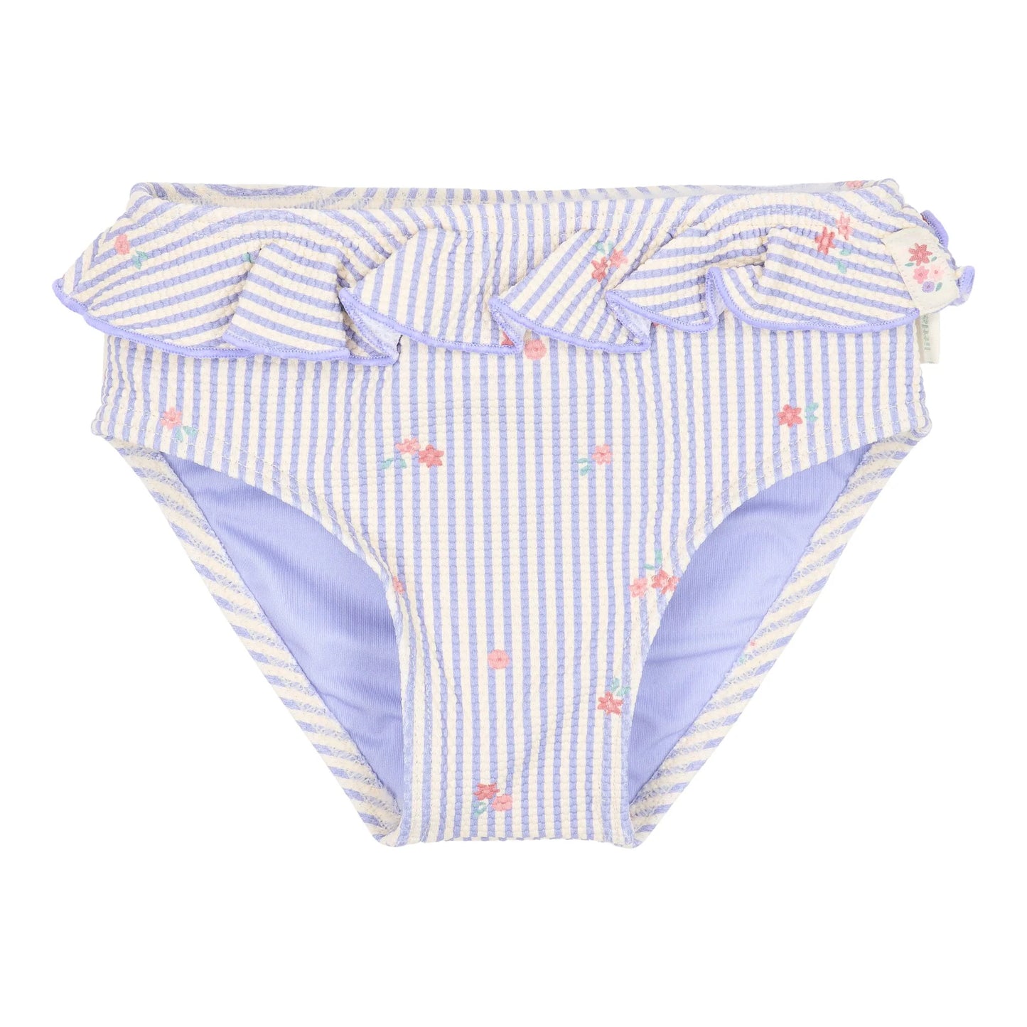 Costume da bagno a mutandina lilla Dreamy Stripes