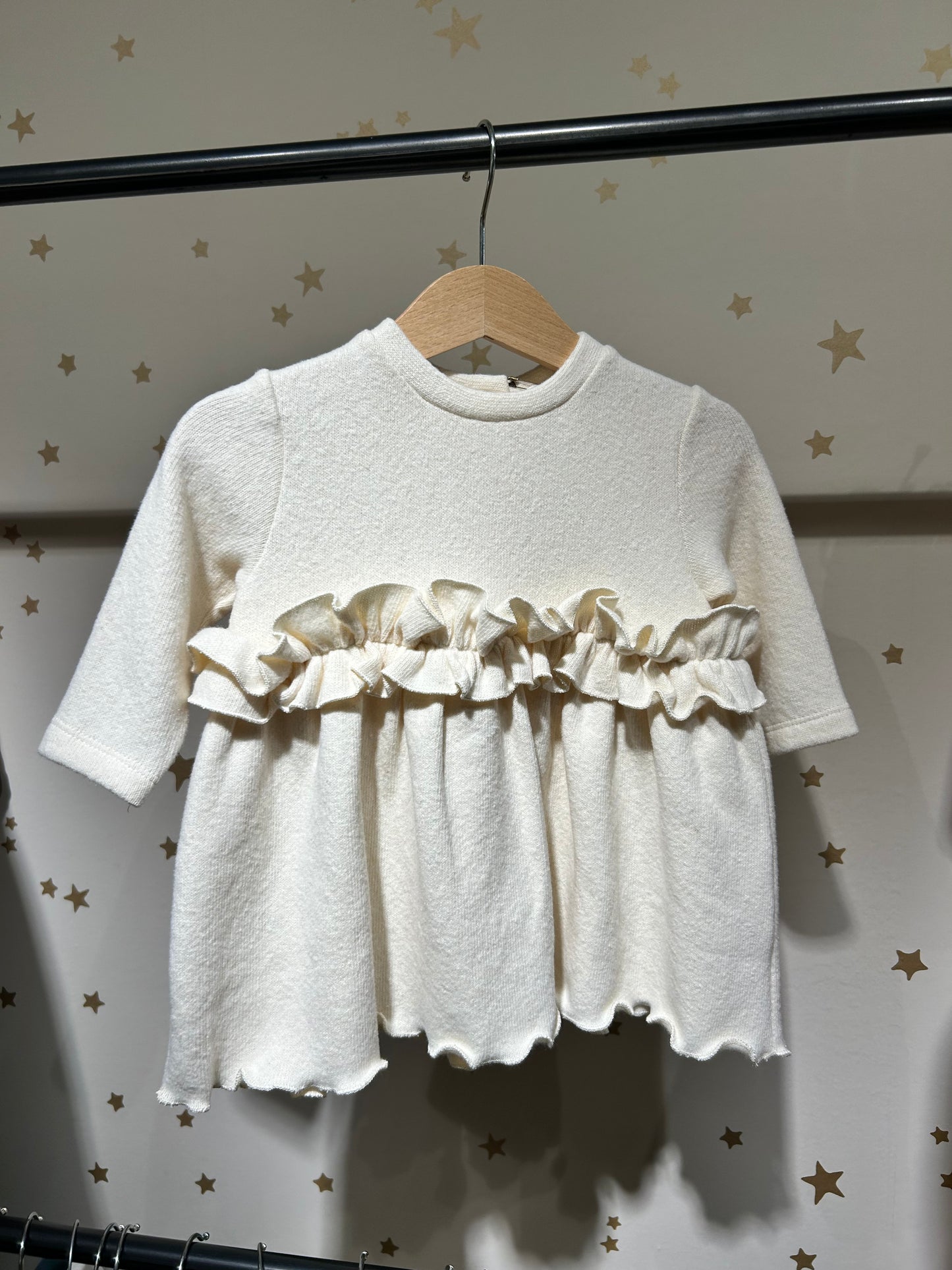 Abito baby caldo cotone avorio